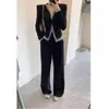 Cárdigan de Patchwork con Diseño Elegante de Otoño e Invierno, Camiseta de Manga Larga Falsa de Dos Piezas, Top Ajustado para Mujer, Venta al por Mayor Transfronteriza