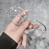 Armazón de gafas ultraligero de marco grande de moda para mujer de Xiaohongshu, armazón óptico de TR90 para un efecto adelgazante sin maquillaje
