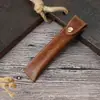 Estuche Original de Cuero Genuino para Bolígrafos Bolsa de Cuero de Vaca para Bolígrafos Personalizado Retro Hecho a Mano Regalo Creativo Cubierta Protectora para Bolígrafos Listo para Envío Transfronterizo