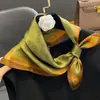 Bufandas versátiles para el cuello 2025, 70 bufandas de seda y pañuelos cuadrados nuevos para mujer, bufandas de cuello de moda estilo coreano para primavera y otoño, vintage