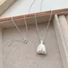 Diseño Minimalista Gota de Agua de Metal Acero de Titanio Collar para Mujer Versátil Lujo Ligero Ins Nicho Gama Alta Cadena para Suéter de Temperamento