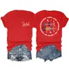 Assistente Social Compassivo Amazon Site Independente Moda Casual Feminina Camiseta de Gola Redonda Manga Curta