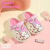 Zuecos Originales Sanrio para Niños Pantuflas de Bebé Niños Niñas Sandalias de Verano con Punta Cerrada Sandalias para Gatear Baño Zapatos de Interior