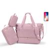 Bolsa de Viagem Transfronteiriça de Três Peças para Curta Distância, Bolsa de Ombro Portátil, Bolsa Fitness com Separação Seco e Molhado, Compartimento para Sapatos, Bolsa Mamãe de Grande Capacidade