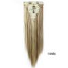 Peluca para mujer cabello largo lacio fábrica en stock venta al por mayor clip de extensión de cabello de 12 piezas peluca de cabello suministro de comercio exterior europeo y americano