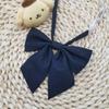 Glitter Girl jk Bow Cor sólida Glitter Gravata borboleta Pequeno terno Marinheiro Terno Suéter Acessórios