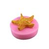 Pastel Tema Océano Concha Estereoscópica Estrella de Mar Molde de Chocolate DIY Fondant Silicona Molde de Pegamento Molde Bandeja de Hielo
