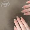 Armadura de mão explosiva blush champanhe diamante senso de alto nível peça de nail art removível little red book unhas postiças de garota popular