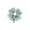 Broche Trevo da Sorte de Quatro Folhas com Design Único, Broche de Alta Qualidade Estilo Chanel para Homens e Mulheres, Acessório para Camisa e Terno