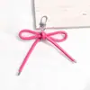 Pingente de Bolsa com Laço de Couro PU Dopamina Lanyard Colorido Versátil Acessório Pingente de Chaveiro para Bolsa de Celular Fone de Ouvido