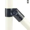 Conector de Tubo Lean 28mm Negro Hj Abrazadera Pieza de Conexión Carrito Giratorio Accesorios de Fijación de Tubo de Acero Inoxidable