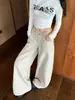 Toma real: Jeans de tiro bajo, corte holgado, efecto adelgazante, pierna ancha para mujer, nuevos de otoño 2026, pantalones rectos casuales versátiles 18984
