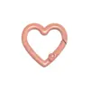 Clips de Resorte Coloridos, Anillas Abiertas Redondas, Anillas de Resorte en Forma de Corazón, Accesorios para Llaveros DIY, Conectores de Aleación