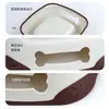 Tigela para animais de estimação Nnbell na cor Dopamina, colorida, antiderrapante, anti-tombamento, tigela dupla integrada para água e comida, grande capacidade para gatos