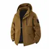 Chaqueta Gruesa de Forro Polar Otoño e Invierno para Hombre, Abrigo Softshell Holgado Talla Grande, Chaqueta Acolchada de Algodón para Jóvenes y Adultos de Mediana Edad, Cálida y Moderna