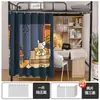 Cortinas de quarto, cortinas de cama de estudante, cortinas de beliche inferior, cortinas de beliche superior, cortinas de escrivaninha, cortinas blackout, dosséis de cama, fechamentos de escrivaninha e cama de dormitório, cortinas de tecido