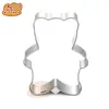 Molde para galletas de acero inoxidable oso lindo oso bebé fruta y verdura cortador molde para hornear mousse
