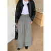 Heroína Gentil|Look do Dia para Encontro|Calça Social Casual de Luxo Calça Branca de Perna Reta