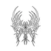 Adesivo de tatuagem de mão com desenho de coração, flor de lótus, espinho, estilo europeu e americano, popular entre diferentes fronteiras. Personalidade marcante.