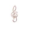 Broche de Pérola Antirreflexo Broche de Alta Qualidade Símbolo Música Acessório de Roupa Broche Luxo Leve de Alta Qualidade