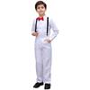 Traje de Actuación de Coro Infantil de Año Nuevo Traje de Pantalones con Tirantes de Lentejuelas para Niño Chaleco Traje Traje de Actuación de Recitación Infantil