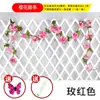 Rosa artificial flor artificial ratán sala de estar cubierta de tubo de aire acondicionado decorativa calefacción enrrollada planta de vid de plástico para techo