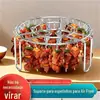 Grelha Air Fryer grelha grelha espetos grelha forno grelha aço inoxidável grelha de três camadas rack de cozimento a vapor utensílios de panificação