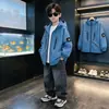 Chaqueta de otoño para niño 2026 nuevo estilo, genial y elegante para niños mayores, chaqueta infantil de moda para primavera y otoño