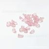 Pétalas de Vidro Banhadas a Ouro Rosa, Contas de Vidro Tulipa Curvas de Formato Irregular, Acessórios de Cabelo e Acessórios de Joias Estilo Antigo Atacado