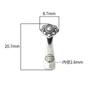 Colgante de Mano Ruyi Sólido Retro de Plata S925 DIY Hecho a Mano Cuerda con Cuentas Pulsera Collar Conector Accesorios