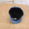 Gorra de Pana Infantil Coreana con Visera Corta Moda Otoño Hombres y Mujeres Bebé Color Sólido Bordado de Letras Gorra de Béisbol Moderna