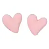 Pendientes de Pinza para el Pelo con Forma de Corazón Exagerado de Peluche Estilo Coreano Accesorio para el Cabello para Niñas con un Toque de Alta Gama