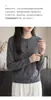 Nuevo cárdigan de punto fino versátil para mujer de otoño con botones de colores, top gris versátil