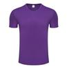 Camiseta de Malha Lisa 180g de Secagem Rápida com Gola Redonda e Manga Curta Uniforme de Grupo Camisa Cultural Roupa de Trabalho Corporativa com Estampa