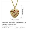 Collar con colgante de corazón roto y angustiado de estilo hip hop europeo y americano, lleno de pintura al óleo de diamantes, para hombre y mujer, collar de moda para parejas.