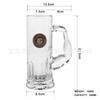 Suministro directo de fábrica de copa de cerveza muscular creativa con forma especial de alta calidad, copa de cuerpo recto para elaboración fina 610 ml, copa de cerveza de barril personalizada