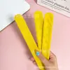 Pulseira de Veludo Amarelo Slap, Brinquedo Divertido Infantil Decoração de Pulso Anel Slap