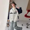 Abrigo de Otoño para Niñas 2026 Estilo Nuevo, Ropa Infantil Súper Elegante y Atractiva, Sudadera Casual para Niños Mayores, Chaqueta de Béisbol Infantil