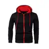 Novo cardigã casual masculino para outono e inverno, coletes com capuz, estampa 3D, casaco masculino jovem, atacado