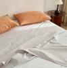 Sábana de cama de algodón puro grueso de color liso simple para otoño e invierno, pieza única, colcha cálida para dormitorio de otoño e invierno, cama individual doble, algodón