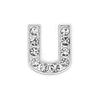 10mm Diamante Branco Letra Liga Strass Letra Inglesa diy Pulseira Coleira de Animal Chaveiro Acessórios de Joias
