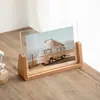 Marco de Fotos de Madera Maciza Acrílica Adorno de Escritorio Transfronterizo Artesanía Regalo Creativo Pantalla Marco de Fotos en Forma de U de 7 8 pulgadas Personalizado