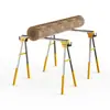 Caballete Metálico Plegable Caballete de Sierra 250KG Multifuncional Hierro Portátil Banco de Trabajo Caballo Hierro-Madera Sitio de Construcción
