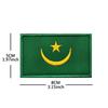 Bolsa exterior con bordado de gancho y bucle de bandera nacional africana transfronteriza con parche de tela de bordado de sello en stock
