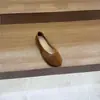 Novos Mocassins Casuais de Veludo Confortáveis Retro Bico Redondo Birkenstock Solado Macio Primavera Outono Feminino Slip-on Planos Sapatos Únicos