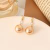 Pendientes de Plata de Ley S925 de Puesto de Mercado Nocturno Pendientes de Alta Gama Pendientes Simples de Nicho con Perlas Lujo Accesible Pendientes de Borla Pendientes para Mujer