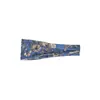 Faixa de Cabeça Esportiva Feminina Europeia e Americana Amazon Yoga Faixa de Cabelo Faixa Absorvente de Suor Antiperspirante Lenço de Cabeça Estampado de Aba Larga Acessórios de Cabelo Transfronteiriço