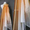 Accesorio de Hilo de Cristal Color Café Dorado Malla de Luz de Agua Alta Densidad Organza Dura Hecho a Mano DIY Arreglo Tejido de Diseñador