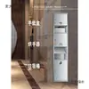 Caja de Papel de Cocina Tres en Uno de Acero Inoxidable con Secador de Manos Papelera Empotrada en Pared para Baño Metabo