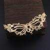 Corona de mariposa de cobre fundido Hanfu con borlas colgantes, accesorio para el cabello, tocado de traje antiguo